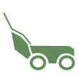 Landscape maintenance including lawn mowing